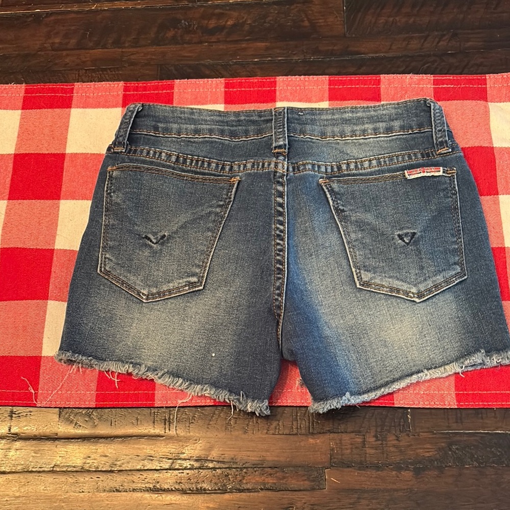 Hudson Jeans Blue Jean Shorts with Cuffed Hem
